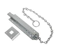 City Deco Centre 66 CHAIN BOLT 8" With a Reversible Spring Loaded Bolt (BZP)