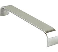 City Deco Centre CDC D Handle Kitchen/Bedroom/Cabinet/Door/Cupboard/Drawer Aluminium (Polished Chrome, Length 136mm / Hole Centres 128mm)