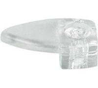 City Deco Centre Mirror Clip Oval Transparent Plastic (Pack of 20)