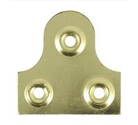 City Deco Centre Mirror Plate Standard Version 38 x 38mm For Fixing Mirrors or Pictures to Walls (Pack of 10) (Electro Brass Plated)