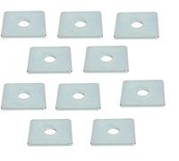 City Deco Centre SQUARE PLATE WASHER BZP (Pack of 10) (40x40x3mm/8mm)