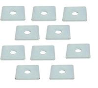 City Deco Centre SQUARE PLATE WASHER BZP (Pack of 10) (50x50x3mm/10mm)