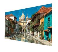 City Diamond Art Kits Adults Landscape Diamond Painting, 5D DIY Crystal Art Kits for Adults, Full Drill Painting by Numbers 20x40Inch, Rhinestone Cross Stitch Embroidery Crafts for Home Decor model788