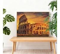 City Diamond Art Rome 150X100Cm 2026 New Diamond Painting,DIY Crystal Art Paint by Numbers for Kids Beginners,Full Drill Rhinestone Embroidery Painting Crafts for Christmas Halloween Decoration I-K98