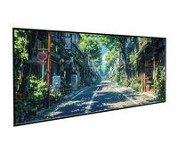 City Diamont Painting Japanese Architecture Diamond Art Accessories 5D Round Full Drill Gem Cross Canvas Painting Pictures Kits for Adults Beginners for LIiving Room Gifts (40x80 inch) PJY9 C-K