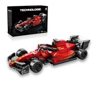 City F1 Racing Car Building Block Set - 245PCS Red Technik Sports Car Bricks Kit, MOC Formula Model, Collector's Edition, STEM Educational Toy, Perfect Gifr for Boy Men Teen Age 14+