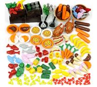 City Food Accessories - Building Block Friends Animals Bricks, People House Kitchen Farm Restaurant MOC Pieces Parts, Classic Party Favors Toys for Boys Girls