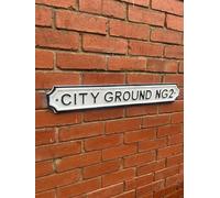 CITY GROUND NG2 Vintage Style Nottingham Road Street Sign SOLID METAL