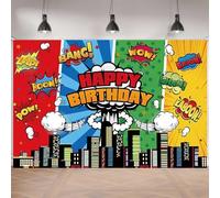City Hero Backdrops, Spider Party Decoration Supplies, City Hero Theme Party Decorations, Children's Birthday Backdrops, Baby Christening Shower, Photography Photo Props