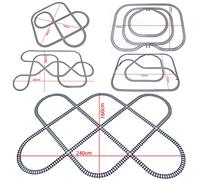 City High-tech Trains Flexible Tracks Forked Straight Curved Rails Crossing Switch Building Block Bricks Creative Toys for kids Tracks Set-B5