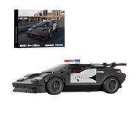 City Highway Patrol Building Blocks Set, 266 PCS Police Car Building Bricks, Speed Champion, Adventure Car Model Toy for Adults Teens