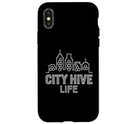 City Hive Life Urban Beekeeper Rooftop Apiary Art Case for iPhone X/XS