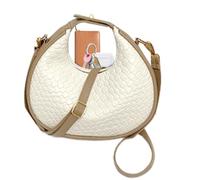 City Hobo - Stylish Fabric Shoulder Bag, Crescent-Shaped Travel Handbag, Compact Tote for Ladies Young Adults Women, Shopping Work Details for Vacation Office Errands Versatile Bag for Everyday Carry