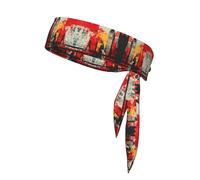 City Icons Fitness Sports Headband, Unisex Sports Sweat-Absorbing Headband, Accessories for Tennis, Jogging, Playing Ball and Yoga