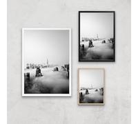 City In The Clouds Giclee Art Print - A2 - Print Only