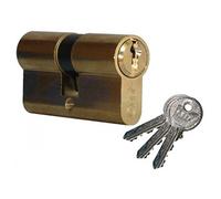 City ISEO Cylinder 40 x 40 mm Polished Brass V04 KCF005504-520940407V04