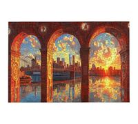 City Jigsaw Puzzles for Adults 3000, 3000 Piece Jigsaw Puzzles for Adults, 122x81cm Hard Impossible Wooden Puzzle, Challenging Game for the Whole for Women, Gifts for Men, Theme: (Landscape), -6511