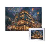 City Jigsaw Puzzles for Adults 3000 Night Puzzle, Wooden Puzzles for Adults with Gift Box, Impossible Puzzle, Challenging High Difficulty Family Activity, Gifts for Men Women,81x122 cm, p864t