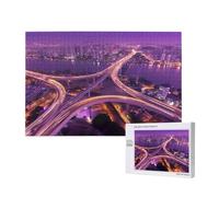 City Jigsaw Puzzles for Adults 5000, Night View Large Wooden Puzzles for Adults, Funny/Difficult/Impossible/Challenging Decompression Games, As a Birthday for Women and Men 2T-605