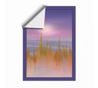 City Light at Dawn Modern Unframed Wall Art Print A4 (29.7×21cm), Wall Decor for Living Room, Bedroom, Office & Home, Art Gift