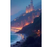 City Lights by the Sea Notebook: A Scenic Coastal Journal for Writing, Ideas, Travel Notes and Daily Inspiration