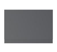 City MDF End Bath Panel with Plinth | Gloss Grey | 800mm