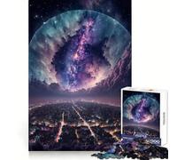 City Milky Way Sky Bubble Jigsaw Puzzles 1000 Pieces for Teenagers Reason Boost Vivid Print Enjoyable Challenge Festive Gift (38x52cm)