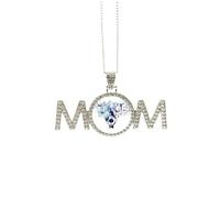 City Modern Building Clock Watercolor Mothers Day Gift for Mom Nana Grandma Necklace Birthday Jewelry