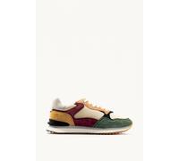 City Montreal Man Trainers in Suede Green/Multicolour
