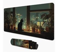 City Mouse Mat 800x400 mm Large Mouse Pad Cat Office Accessories Waterproof Desk Mat with Non-Slip Rubber Base, Smooth Surface to Improve Precision and Speed, Gaming Mousepad for Home, Office 3Y-423