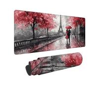 City Mouse Mat Landscape Mouse Pad 24 x 12 x 0.12 inch, Washable Mousepad, Gaming Mousepad Office Accessories with Anti-Slip Rubber Base Double Stitched Edges for Office, Decor, Gifts for Men -TL42YZ