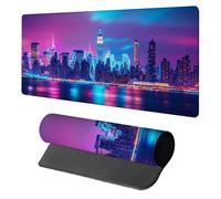 City Mouse Mat, Mouse Pad 1200x600x3mm, Desk Mat Large, XXL Gaming Mousepad, Desk Accessories Keyboard Pad, Office Accessories Gaming Mousemat, for Computers Laptop Office Large Mousemat, Blue X-1478