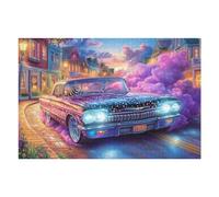 City Night Black Cat 1000-piece Jigsaw Puzzle Set For Adults Teens 14+ Logic Skill Indoor Game Family Game Night Summer Paperboard 1000 PCS