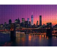 City Night View Puzzle - 1500 Piece Jigsaw Puzzles for Adults - The Back Features Printed Letter Guides - The Pieces fit Together Snugly - Wooden Puzzles for Adults - Gifts Man 34.3 X 22.4 In s7h-990