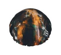 City Night View Shower Cap For Women'S - Reusable Waterproof Shower Hair Cap For Bathing, Skin Care, And Home