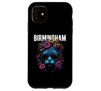 City of Birmingham Cat Wearing Sunglasses and Flowers Design Case for iPhone 11
