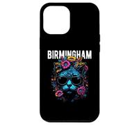City of Birmingham Cat Wearing Sunglasses and Flowers Design Case for iPhone 12 Pro Max