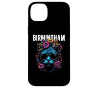 City of Birmingham Cat Wearing Sunglasses and Flowers Design Case for iPhone 14 Plus