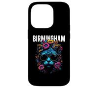 City of Birmingham Cat Wearing Sunglasses and Flowers Design Case for iPhone 14 Pro
