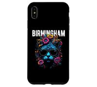 City of Birmingham Cat Wearing Sunglasses and Flowers Design Case for iPhone XS Max