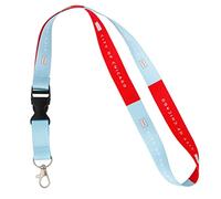 City of Chicago Flag Car Keys ID Badge Holder Keychain Souvenir Detachable Breakaway Snap Buckle (Lanyard)