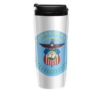 City of Columbus Flag Portable Coffee Cups Insulated Mug Water Tumbler with Lid Sealed for Hot Cold Drinks 350ml