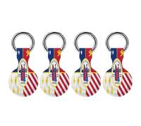 City of Detroit Michigan Flag Funny Protective Case Compatible with Airtag GPS Tag Tracker Cover for Pet Luggage Key