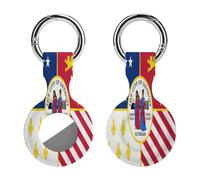 City of Detroit Michigan Flag Funny Protective Case Compatible with Airtag GPS Tag Tracker Cover for Pet Luggage Key