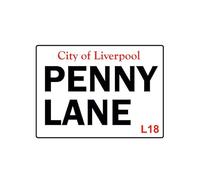 City Of Liverpool Penny Lane Road Vintage Style Metal Wall Plaque Sign Metal Street Sign 8X12 Inches