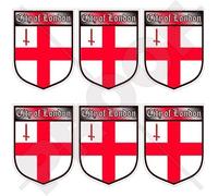 City of LONDON England British Shield UK Britain 40mm (1,6") Mobile, Cell Phone Vinyl Mini Stickers, Decals x6
