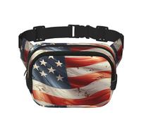 City of London Fanny Pack for Women Men Fashion Waist Pack Adjustable Belt Bag for Workout Running Travelling Casual Waist Bag, Stars And Stripes, One Size