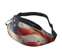 City of London Fanny Pack for Women Men Fashion Waist Pack Adjustable Belt Bag for Workout Running Travelling Casual Waist Bag, Stars And Stripes, One Size