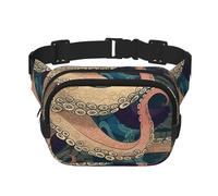 City of London Fanny Pack for Women Men Fashion Waist Pack Adjustable Belt Bag for Workout Running Travelling Casual Waist Bag, Abstract Octopus Kraken, One Size