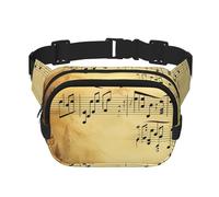 City of London Fanny Pack for Women Men Fashion Waist Pack Adjustable Belt Bag for Workout Running Travelling Casual Waist Bag, Sheet Music, One Size